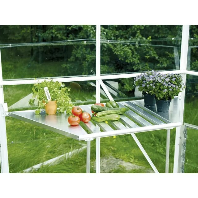 VITAVIA Aluminiumtisch, BxHxt: 51,9 x 95,4 x 121,6 cm - silberfarben