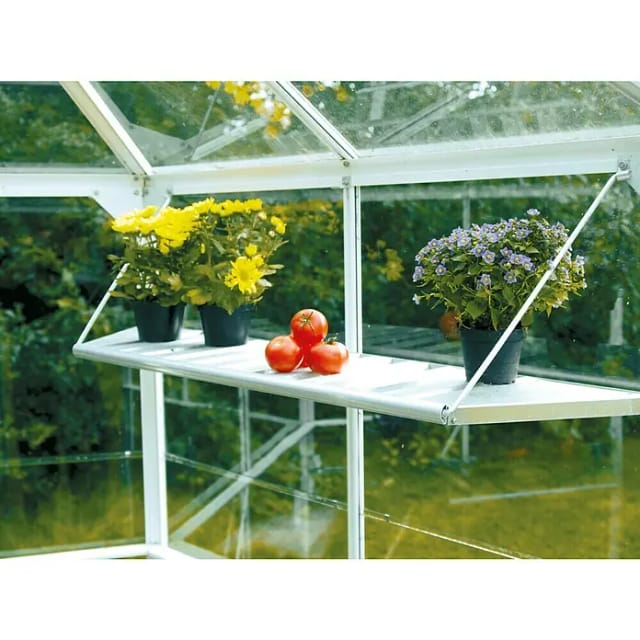 VITAVIA Alu-Regal, BxHxt: 26,9 x 29,1 x 121,6 cm - silberfarben
