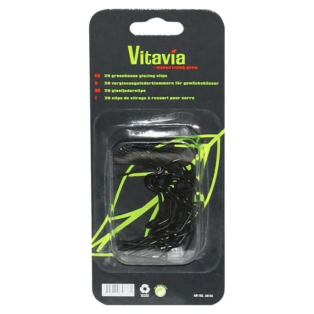 VITAVIA Glasfederklammern - schwarz