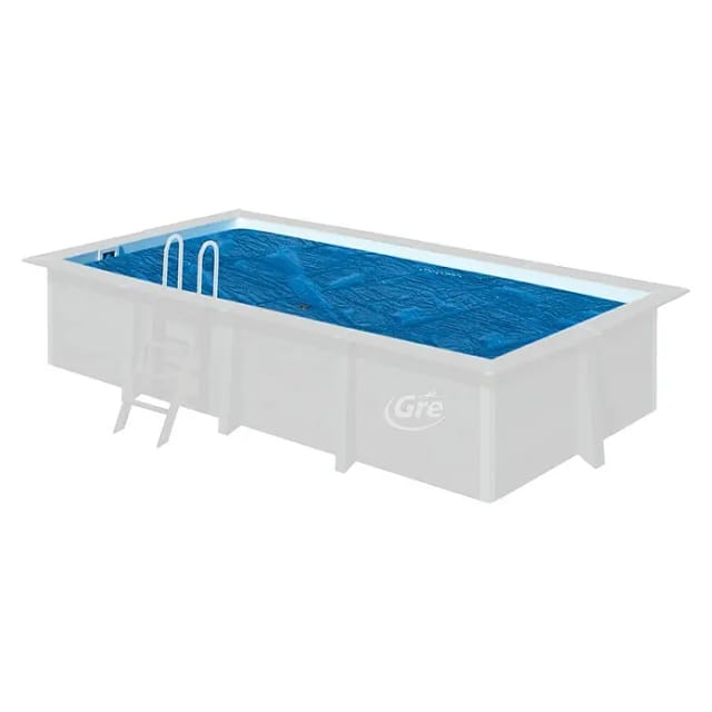 GRE Abdeckplane, Breite: 280 cm, Polyethylen (PE) - blau