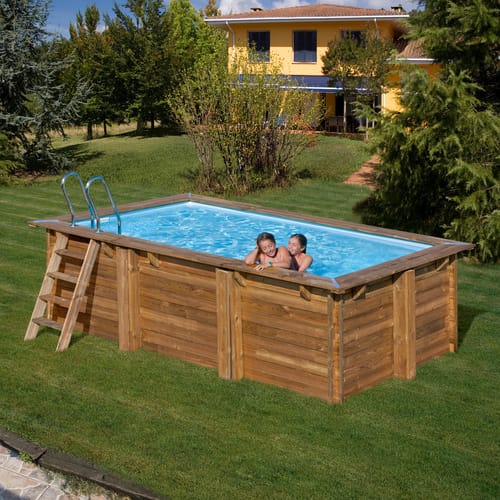GRE Poolfolie, Breite: 202 cm, Polyvinylchlorid (PVC) - blau