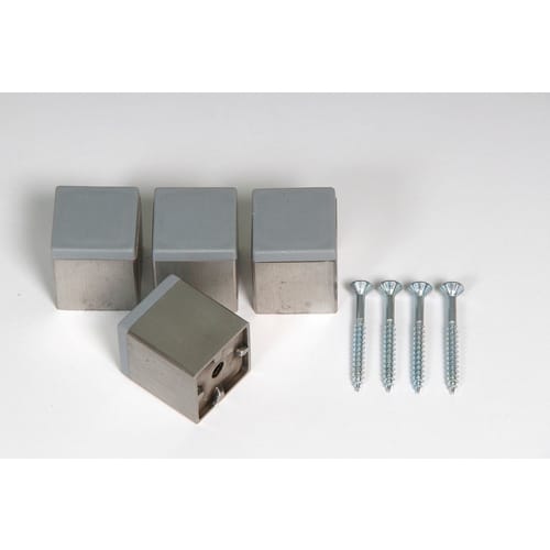 dieda Möbelfußapplikation, BxHxT: 30 x 30 x 30 mm, silberfarben