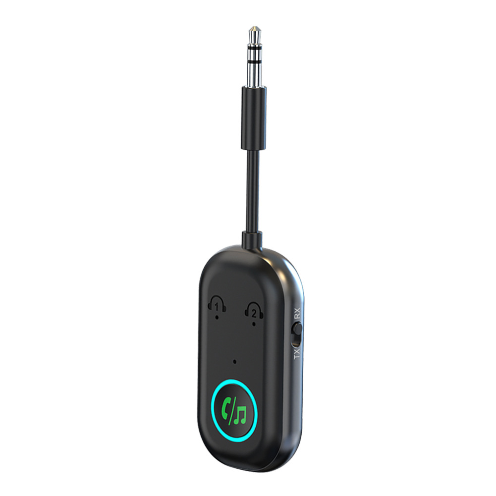 Bluetooth 5.3-transmitter-adapter, 2-in-1-bluetooth-transmitter/receiver, Unterstützt 2 Kopfhörer, 3,5-mm-klinkenstecker Für Den Transmitter, Für Fernseher, Mobiltelefone, Autoradios Und Tablet-pcs