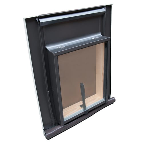 RORO Dachfenster »HLB1.0«, Außenmaß BxH: 46 x 55 cm, Holz, Einfachverglasung - braun