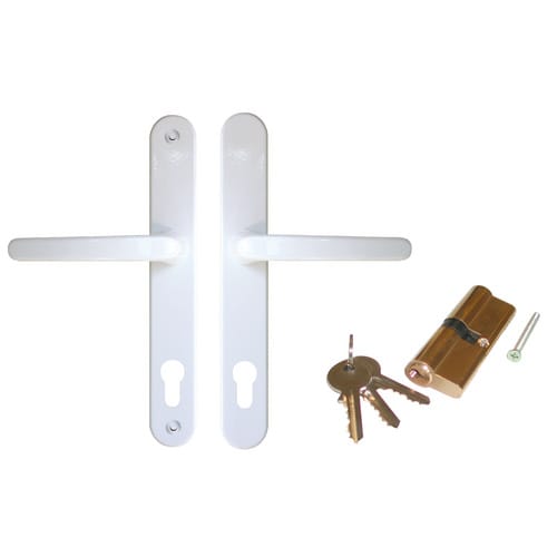 RORO Drücker »A 910«, Aluminium, weiß, inkl. PZ 40/39 - weiss