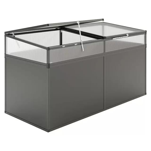 KGT Hochbeet, BxHxL: 205 x 77 x 91 cm, Aluminium - grau