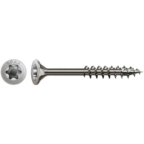 SPAX Edelstahlschraube, T-STAR plus, 150 Stk., 4 x 35 mm - silberfarben
