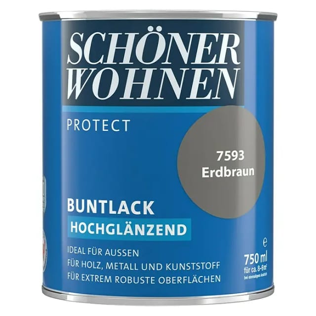 SCHÖNER WOHNEN FARBE Buntlack »Protect«, erdbraun , hochglänzend