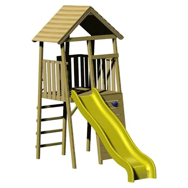 WENDITOYS Kletterspielturm »Falke«, BxHxT: 110 x 270 x 300 cm, natur - braun