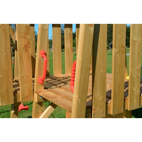 WENDITOYS Kletterspielturm »Biene«, BxHxT: 270 x 270 x 280 cm, natur - braun