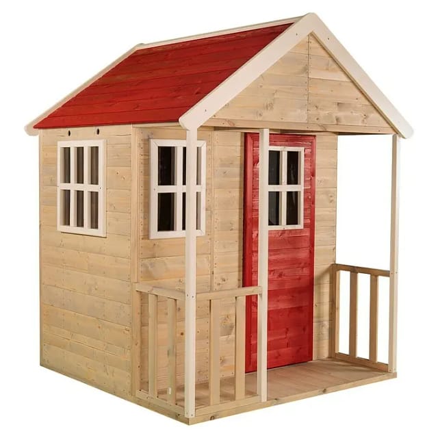 WENDITOYS Spielhaus »Fuchs«, BxHxT: 120 x 155 x 120 cm, Holz, natur - beige