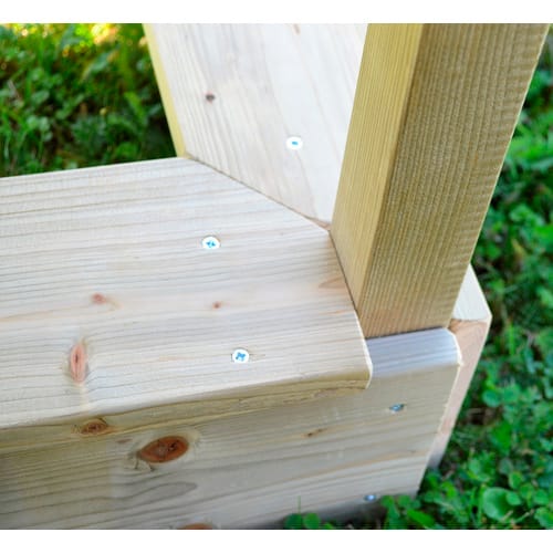 WENDITOYS Spielhaus »Frosch«, BxHxT: 197 x 242 x 290 cm, Holz, natur - beige