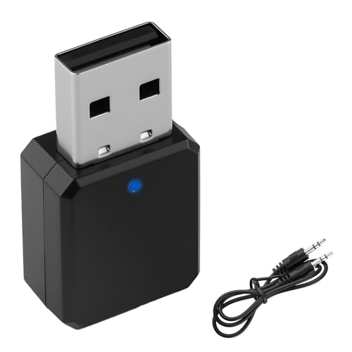 Usb-aux/usb-bluetooth-adapter Mit Zwei Ausgängen, Tragbarer 5.1-bluetooth-empfänger Mit 3,5-mm-audiokabel, Plug-and-play-audioempfänger Für Heimfernseher, Auto, Heimlautsprecher, Freisprechfunktion