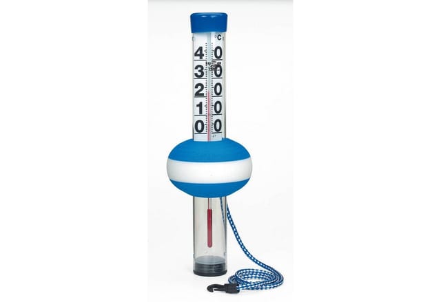 SUMMER FUN Schwimmbadthermometer »Neptun«, Kunststoff, blau/weiß
