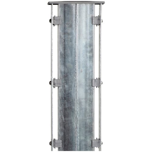 FLORAWORLD Zaunpfosten »Premium«, Stahl, BxLxT: 4 x 160 x 12 cm - silberfarben