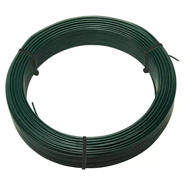FLORAWORLD Spanndraht Stärke: 3,8 mm x Länge: 50 m, grün, für Zaunstabilität - gruen