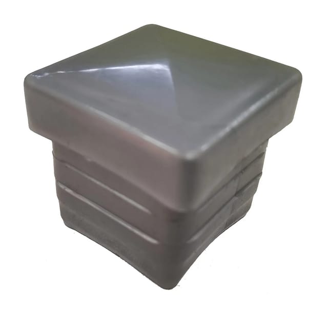 FLORAWORLD Pfostenkappe, BxHxT: 4 x 3 x 4 cm, für Zaun und Eckpfosten 40 x 40 mm - silberfarben