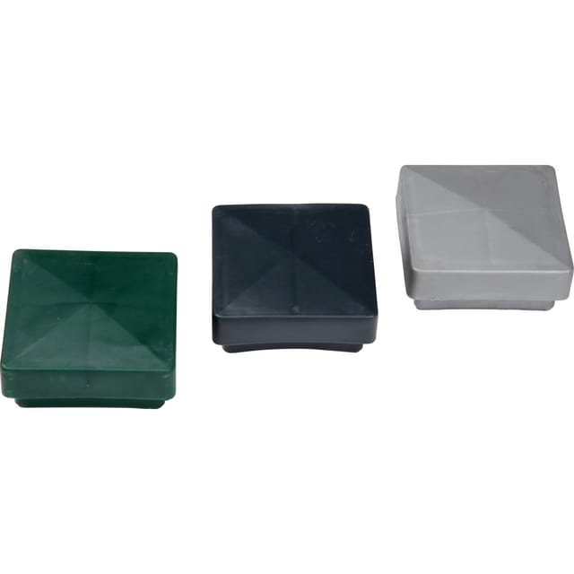 FLORAWORLD Pfostenkappe, BxHxT: 6 x 3 x 6 cm, für Zaun und Eckpfosten 60 x 60 mm - grau