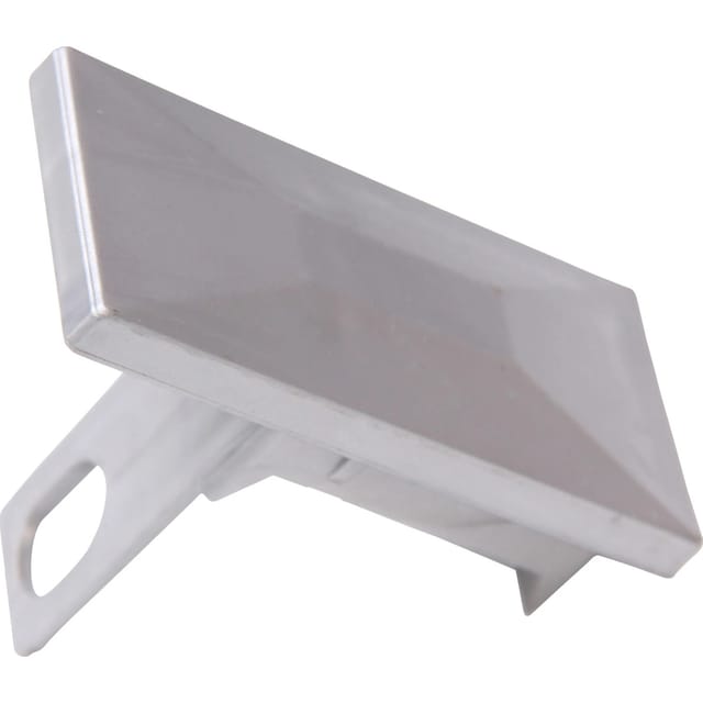 FLORAWORLD Pfostenkappe, BxHxT: 9,5 x 7,2 x 4,5 cm, für Premium -Pfosten 60 x 40 mm - silberfarben
