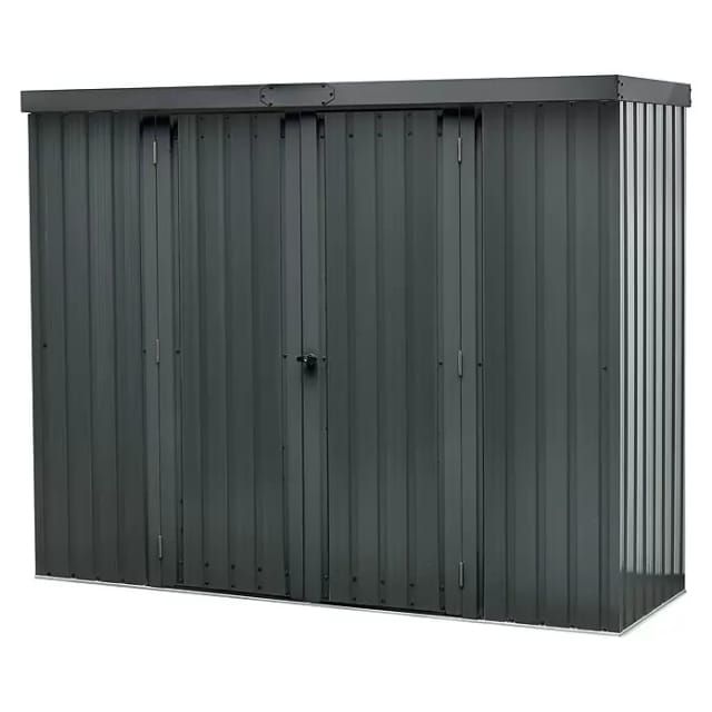 FLORAWORLD Geräteschrank, BxHxT: 228 x 181 x 76 cm (Außenmaß), anthrazit, Stahl - grau