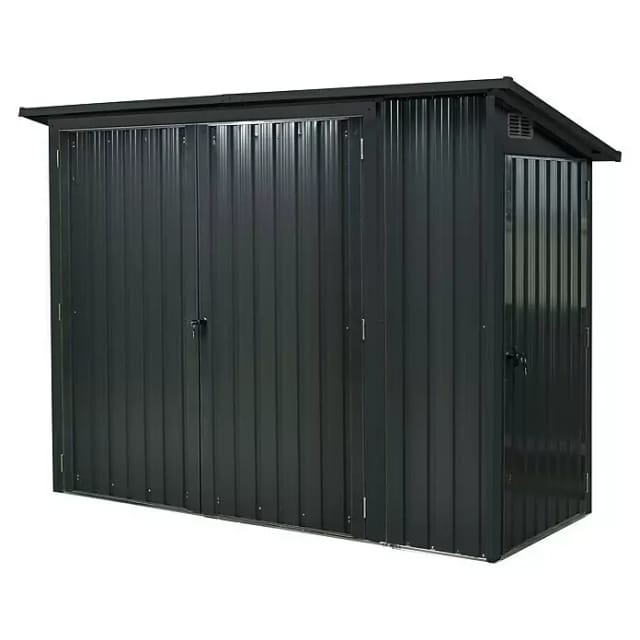 FLORAWORLD Unterstand, Metall, BxT: 243 x 112 cm (Außenmaße inkl. Dachüberstand) - grau
