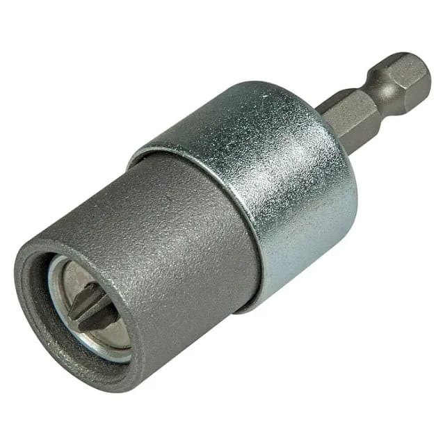 STANLEY Trockenbau-Bithalter magnetisch, STHT0-05926, Grau | Silber, mit 10 mm oder 8 mm Bohrfutter - silberfarben