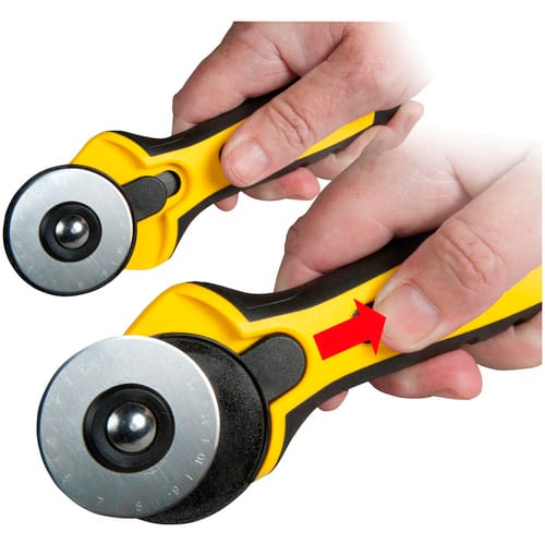 STANLEY Rundschneider »STHT0-10194«, für Stoffe, Textilien, Leder, Folien, gelb