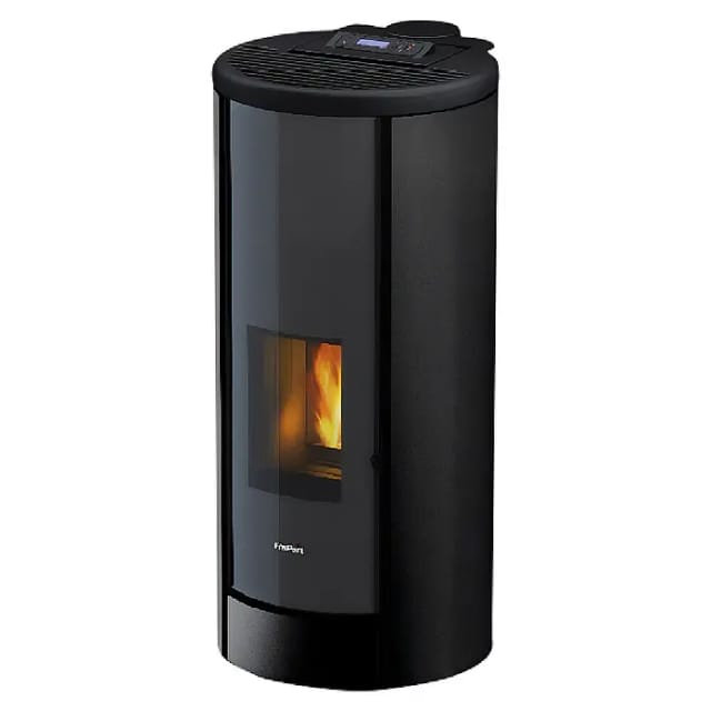 FREEPOINT Pelletofen »Breeze«, titanium, Metall, 9,1 kW - schwarz
