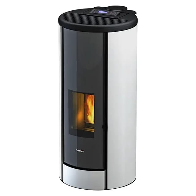 FREEPOINT Pelletofen »Breeze«, weiss, Metall, 9,1 kW
