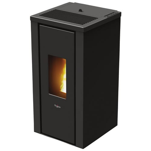 PEGASO Pelletofen »Vera 7«, schwarz, Stahl, 7 kW - grau