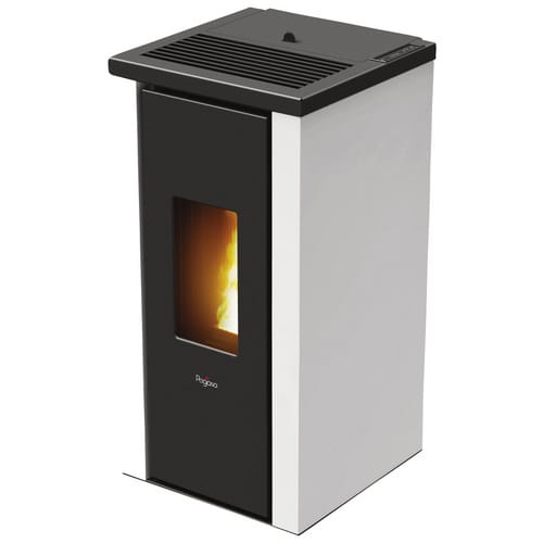 PEGASO Pelletofen »Vera 7«, weiß, Stahl, 7 kW - weiss