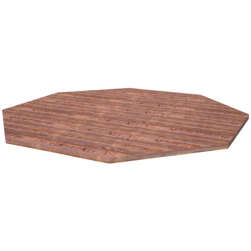 PALMAKO Fußboden für Pavillon »Betty 2«, BxHxT: 465 x 2,8 x 465 cm, braun, Holz