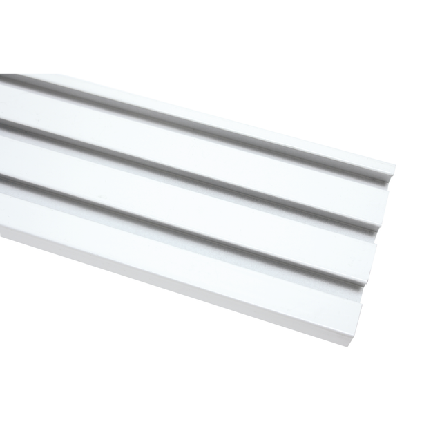 GARDINIA Flächenvorhangschiene »Atlanta«, Länge: 2100 mm, 3-läufig, Aluminium - silberfarben