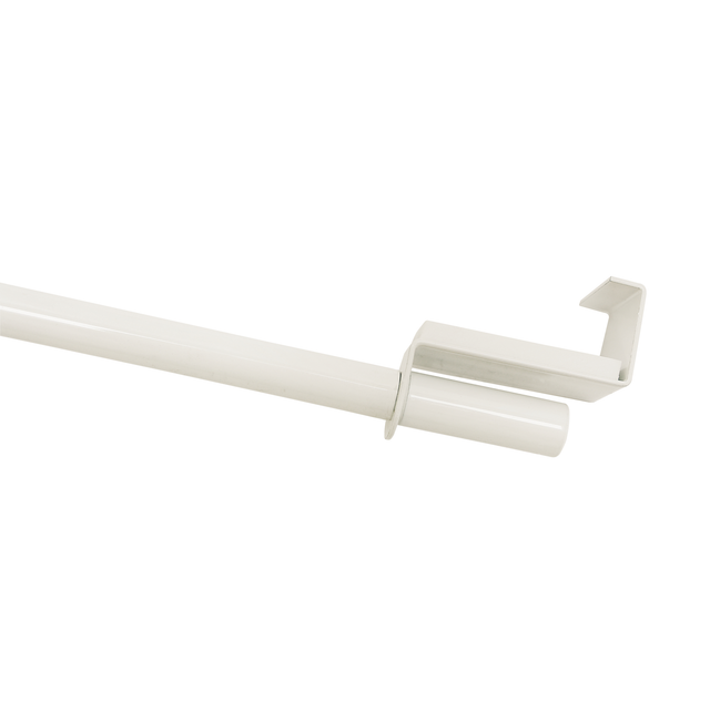 GARDINIA Vitragestange »Zylinder«, Länge 600 mm, Ø 9 mm, Metall - weiss