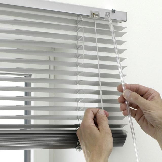 GARDINIA Aluminium-Jalousie, Silber, 100x175 cm