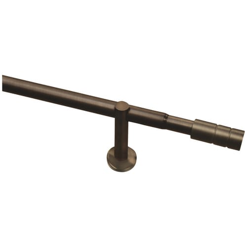 GARDINIA Gardinenstangen-Set »Zylinder«, Länge 1900 mm, Ø 25 mm, Metall - silberfarben