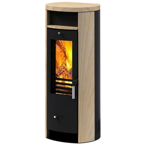 accente Kaminofen »Slimline«, schwarz, Sandstein, 5 kW - beige