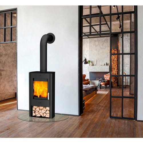 FIREPLACE Kaminofen »Tuvalu«, schwarz, Stahl, 6 kW