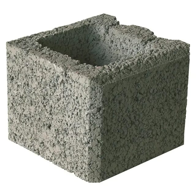 Mr. GARDENER Halbstein, Beton, Offenporig - grau
