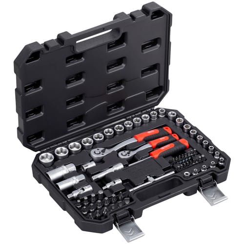 CONNEX Steckschlüsselsatz, 69-tlg. Set, 4 - 13 mm, 4-13 - schwarz