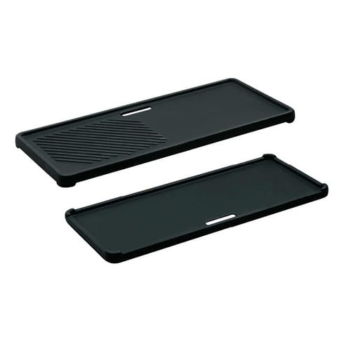 ENDERS Grill-Wendeplatte, Emailliertes Gusseisen, HxLxT: 1 x 43 x 21 cm - schwarz