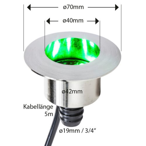 HEISSNER RGB-Schlauchanschluss »SMART LIGHT«, BxH: 7 x 4,2 cm - silberfarben