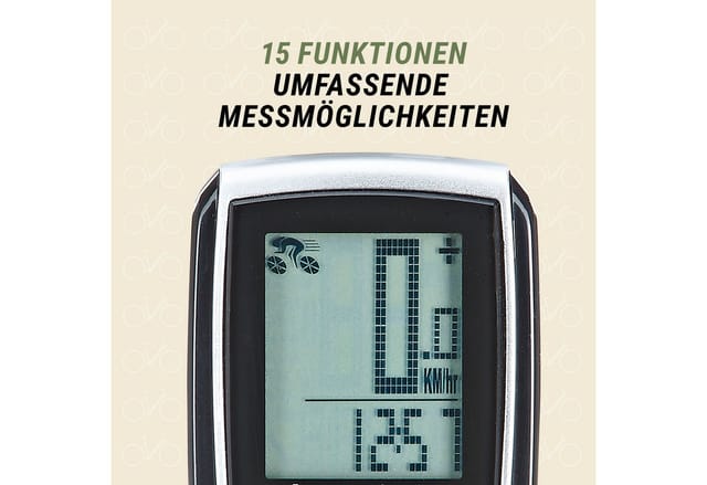 PROPHETE Fahrradcomputer, BxH: 13 x 5 cm - schwarz