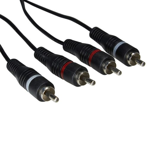 SCHWAIGER Cinch-Audioverbindung, Schwarz