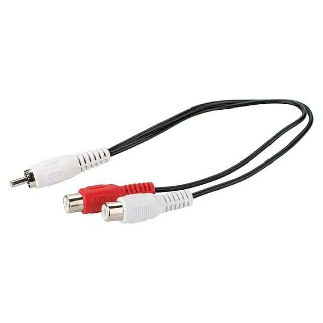 SCHWAIGER Cinch-Audio-Verbindung, Schwarz