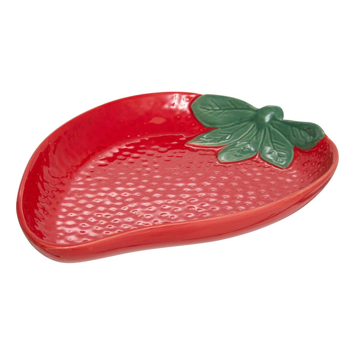 Erdbeerschale Fruity 21x16cm Rot - Atmosphera Créateur D'Intérieur