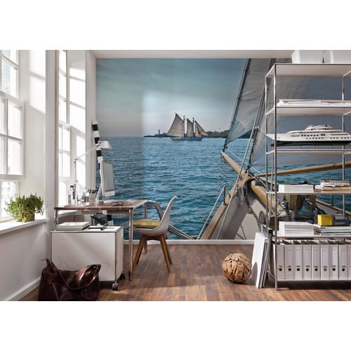 KOMAR Papiertapete »Sailing«, Breite: 368 cm, inkl. Kleister - bunt