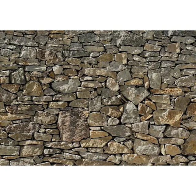KOMAR Papiertapete »Stone Wall«, Breite: 368 cm, inkl. Kleister - bunt
