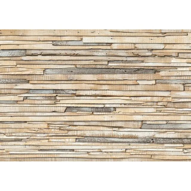 KOMAR Papiertapete »Whitewashed Wood«, Breite: 368 cm, inkl. Kleister - bunt