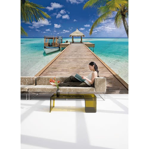 KOMAR Papiertapete »Beach Resort«, Breite: 368 cm, inkl. Kleister - bunt